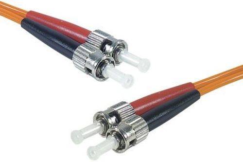 LWL Patchkabel HD, 62,5/125 µm, OM1-Faser, 2x ST Stecker/2x ST Stecker, orange, 10,0 m UPC