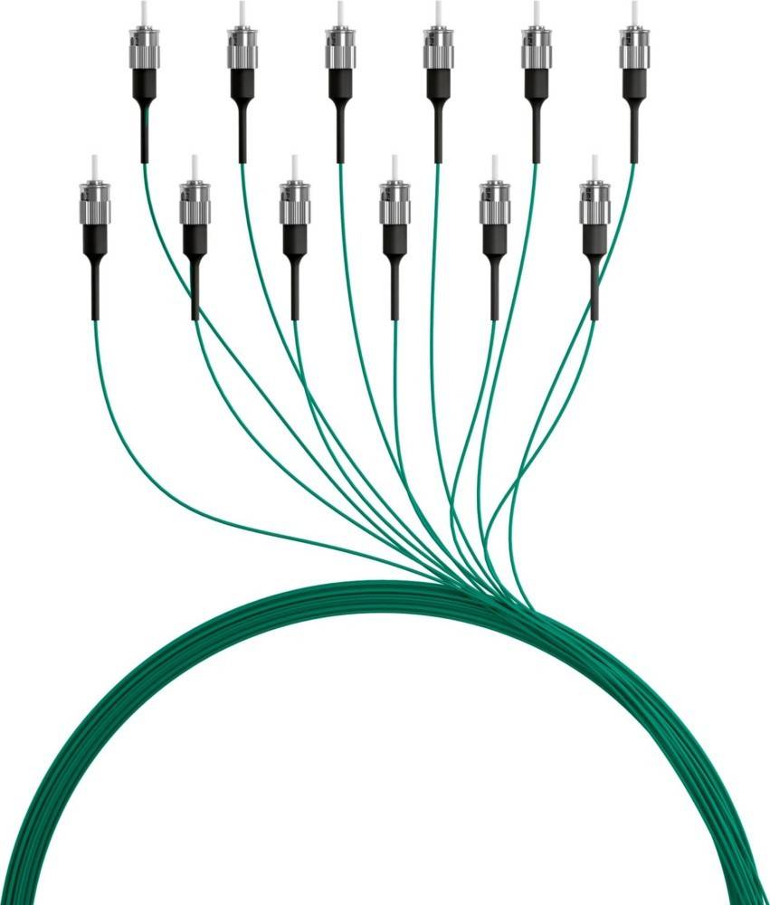1:12-Kabel-Diagramm mit einem Hauptkabel, das sich in zwölf einzelne Anschlüsse verzweigt.