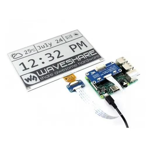7.5" 800×480 ePaper Display HAT für Raspberry Pi v2 7.5" 800×480 ePaper Display HAT für Raspberry Pi v2