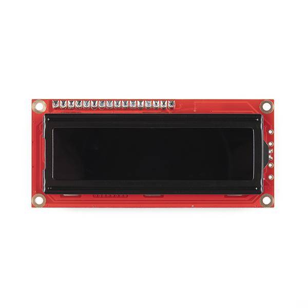 SparkFun Basic LCD, 16x2 Zeichen, Weiß auf Schwarz, 5V, mit Headern