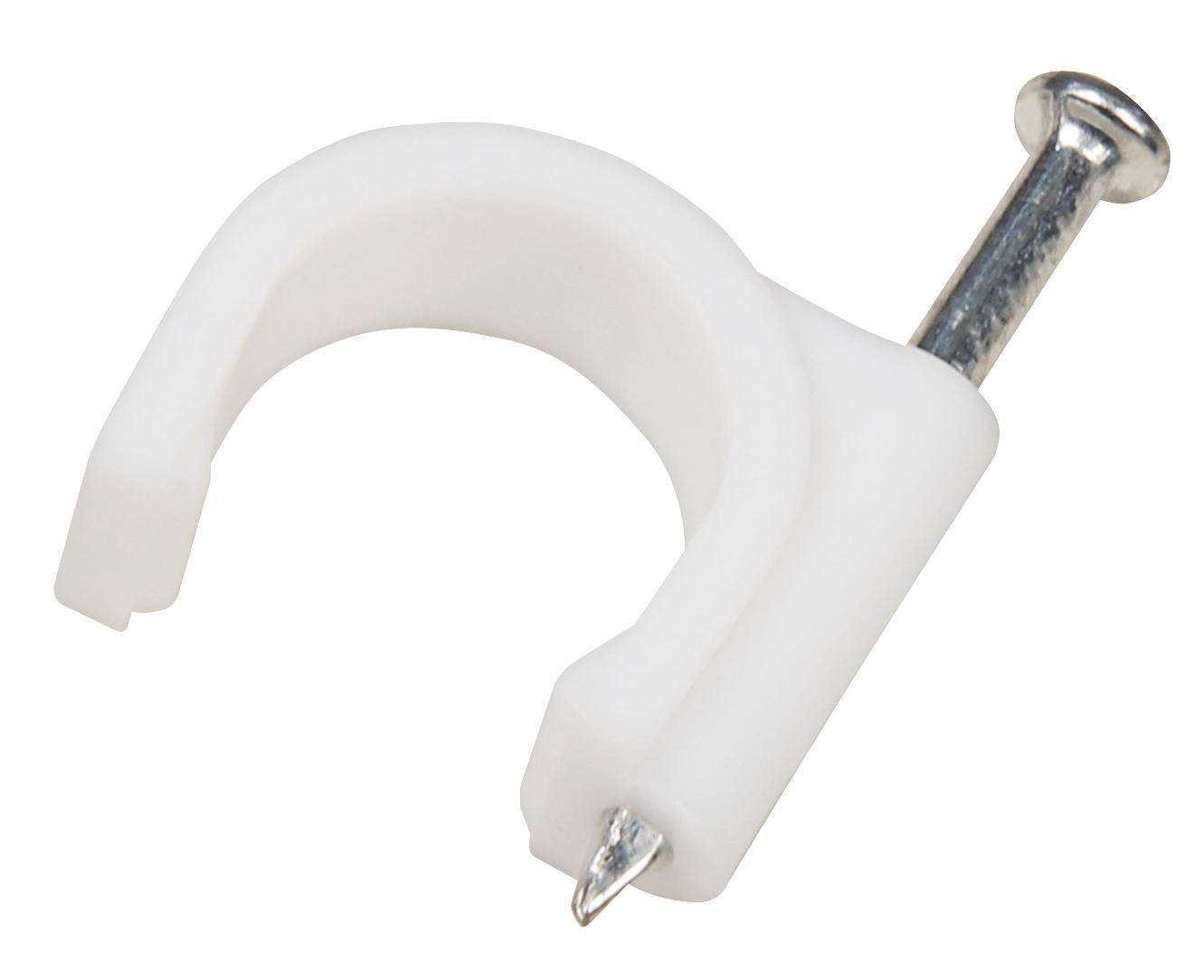 Kabelschelle, 12mm, 100er-Pack, weiß