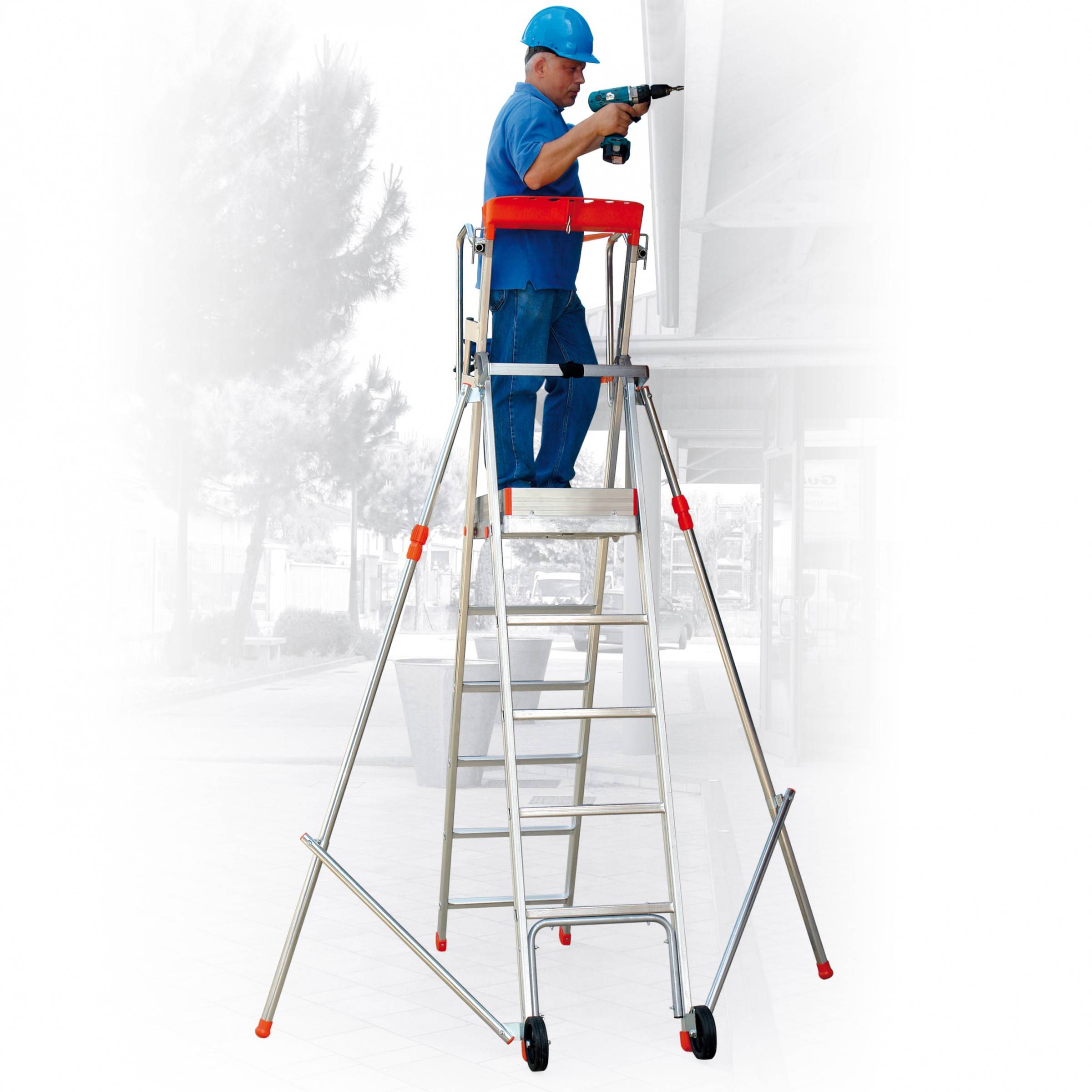 Facal Platea Podesttreppe Aluminium S300 6 Stufen