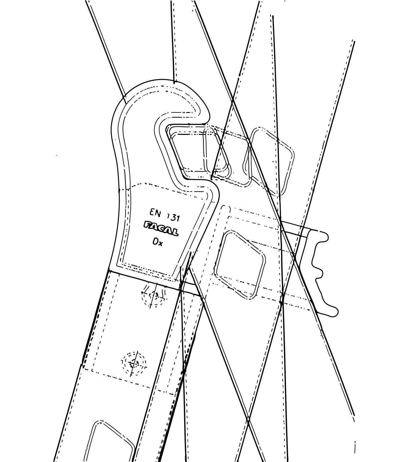 Facal Mehrzweckleiter SUPERPRIMA S600 2-teilig 9+10 Sprossen
