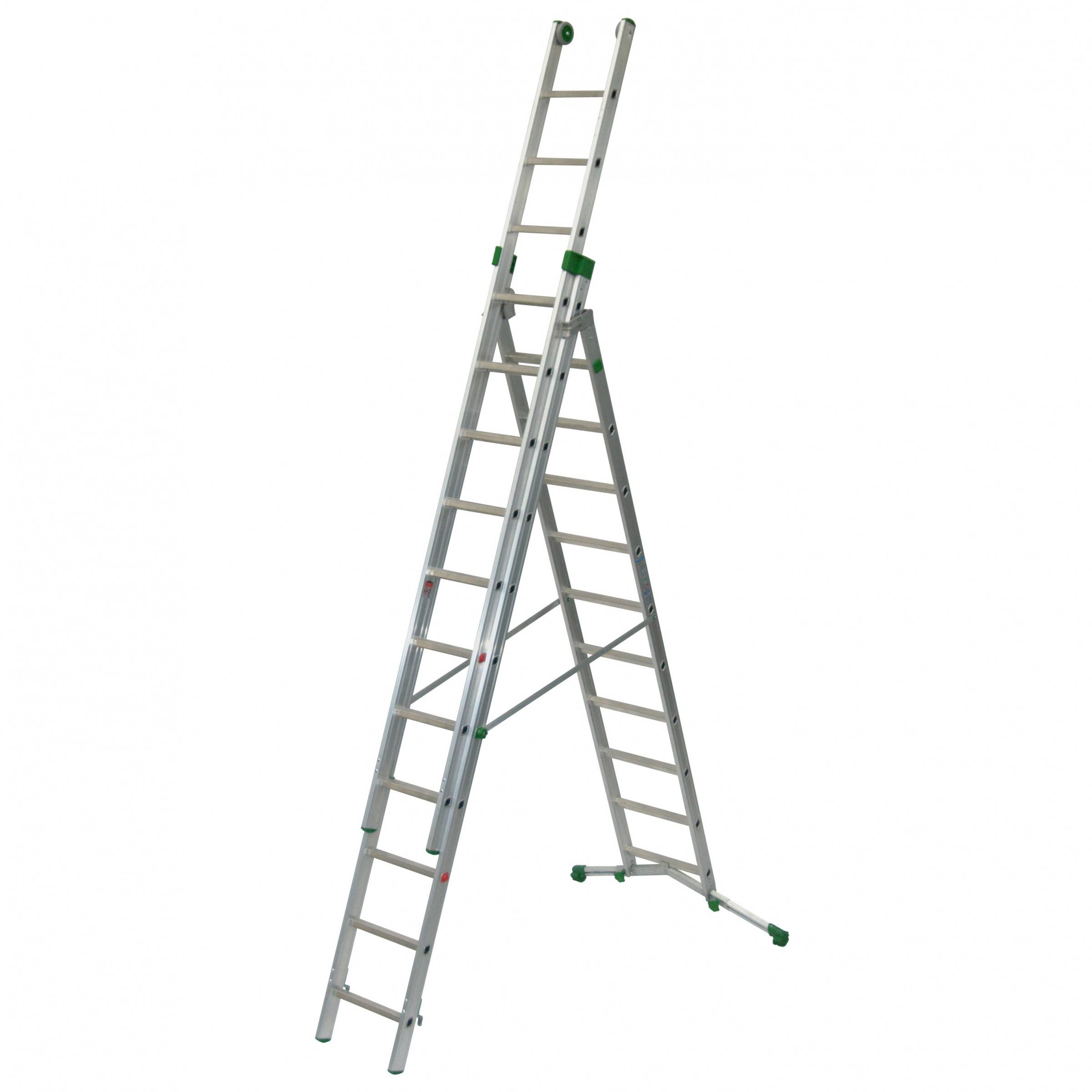 Facal Mehrzweckleiter SUPERPRIMA S600 3-teilig 10+11+11 Sprossen