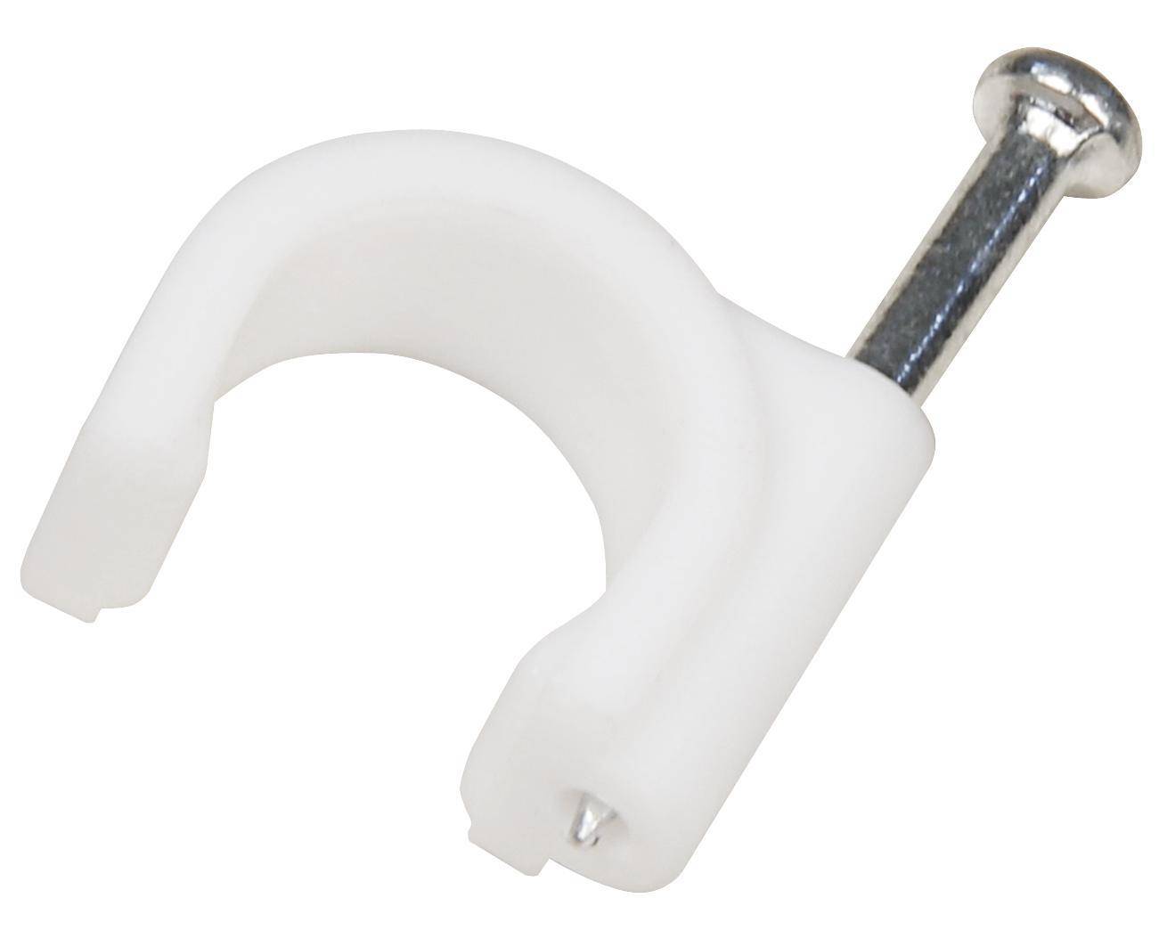 Kabelschelle, 10mm, 100er-Pack, weiß