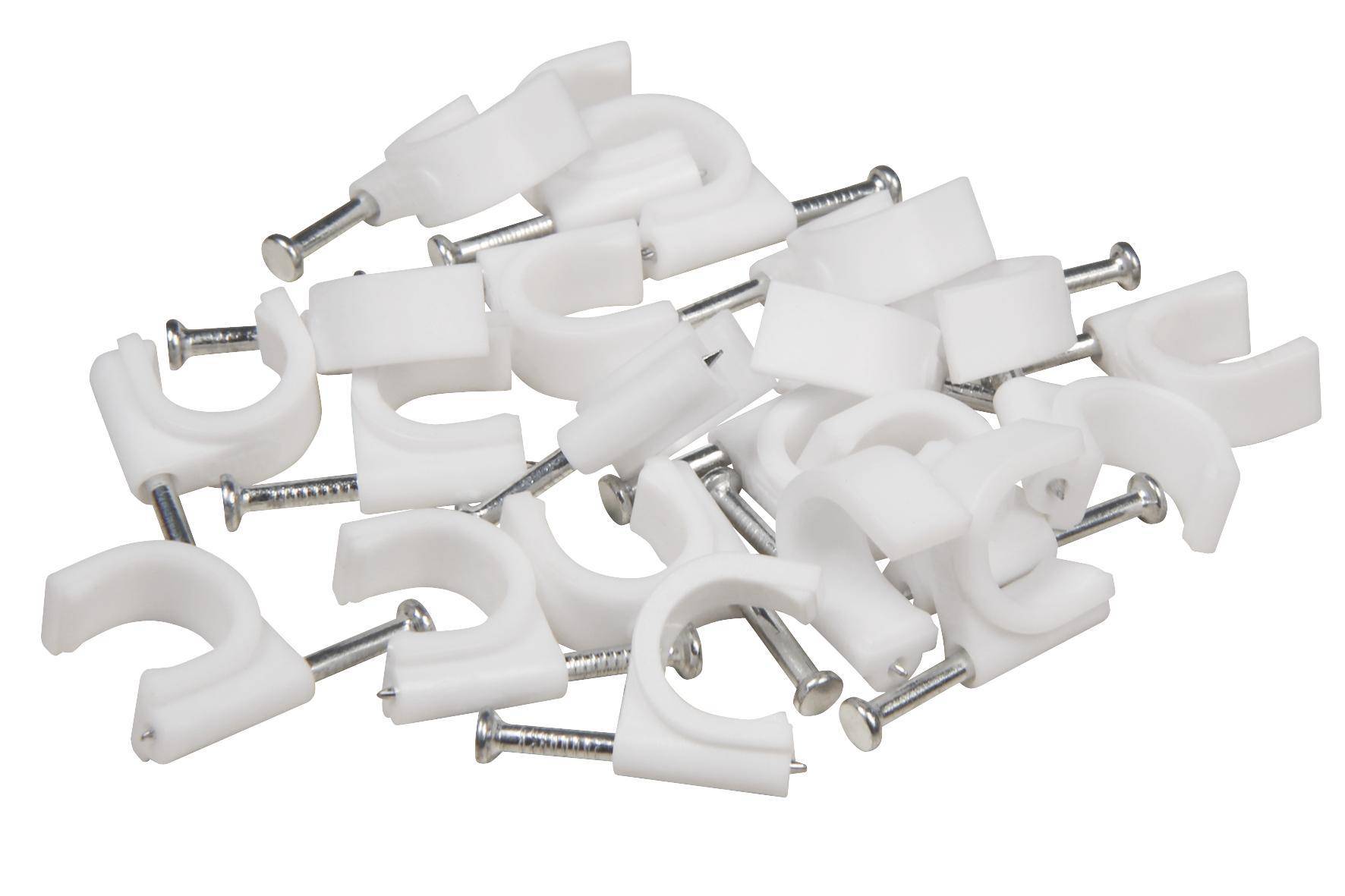 Kabelschelle, 10mm, 100er-Pack, weiß