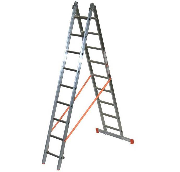 Facal Mehrzweckleiter 2-teilig GENIA S300 2x9 Sprossen