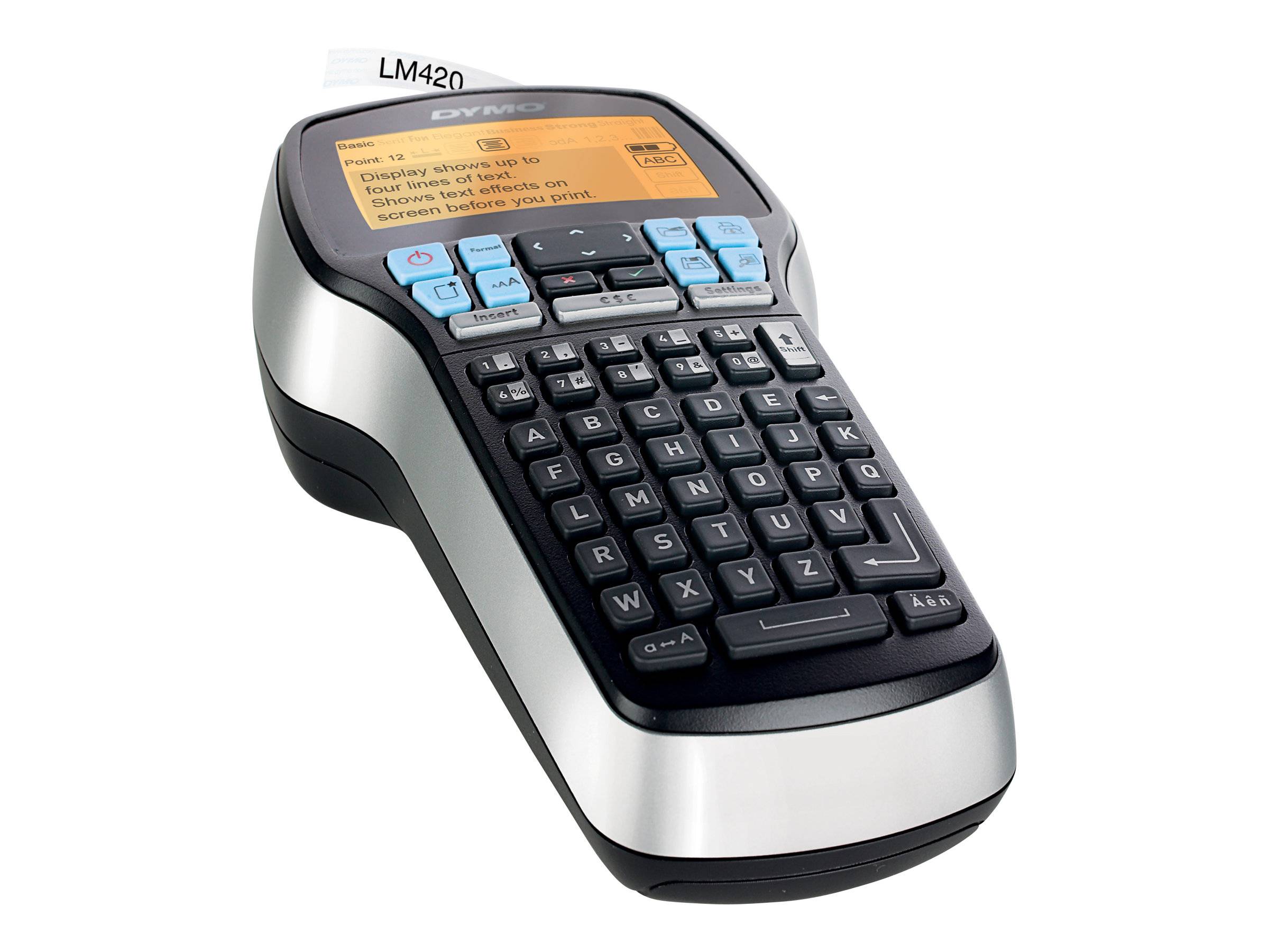 DYMO LabelMANAGER 420P - Beschriftungsgerät - s/w - Thermotransfer - Rolle (1,9 cm)