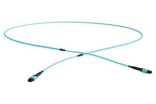 LWL SIMPLEX Patchkabel, 50/125 µm, OM3-Faser, ST Stecker/ST Stecker, türkis, 1,0 m