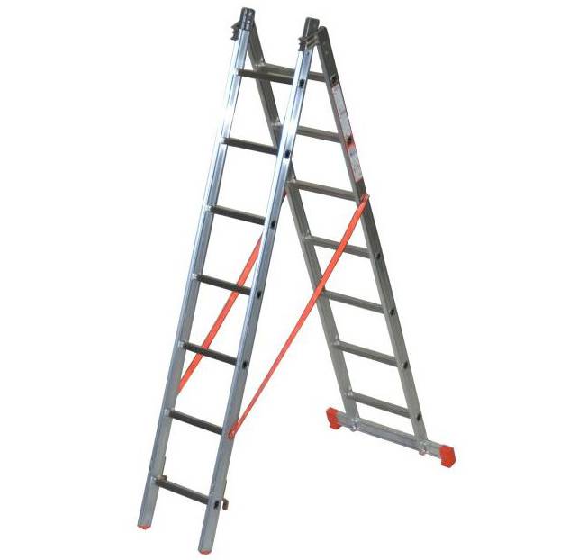 Facal Mehrzweckleiter 2-teilig GENIA S300 2x7 Sprossen