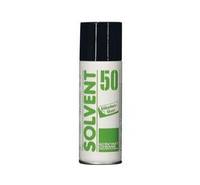 Eine weiße Sprühdose mit der Aufschrift „SOLVENT 50