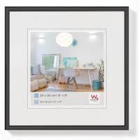 Walther Design KV220B, Glas, Kunststoff, Schwarz, Einzelbilderrahmen, Wand, 13 x 13 cm, Rechteckig