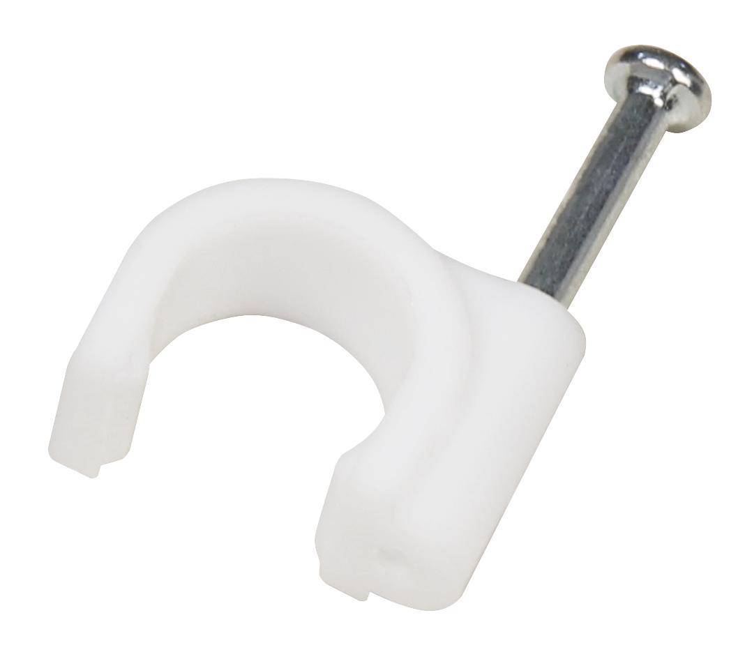 Kabelschelle, 8mm, 100er-Pack, weiß