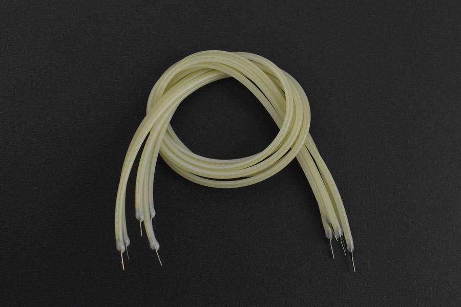 DFRobot LED-Filament 260mm, flexibel, 2mm Durchmesser, 360° Abstrahlung, 80mA, 3V, 5 Stück