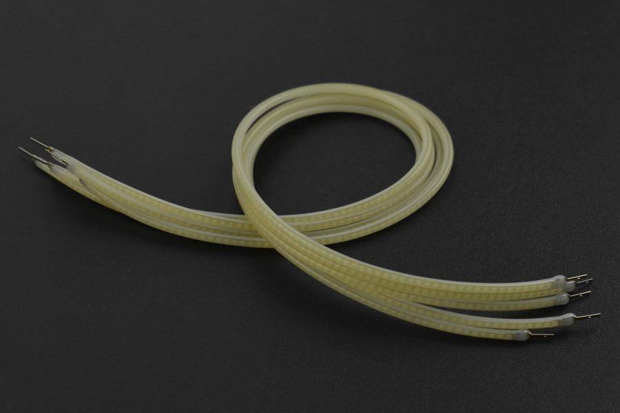 DFRobot LED-Filament 260mm, flexibel, 2mm Durchmesser, 360° Abstrahlung, 80mA, 3V, 5 Stück