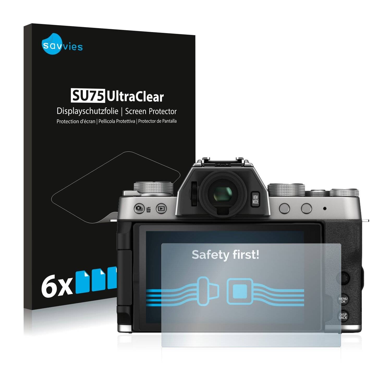 6x Savvies SU75 Displayschutzfolie für Fujifilm