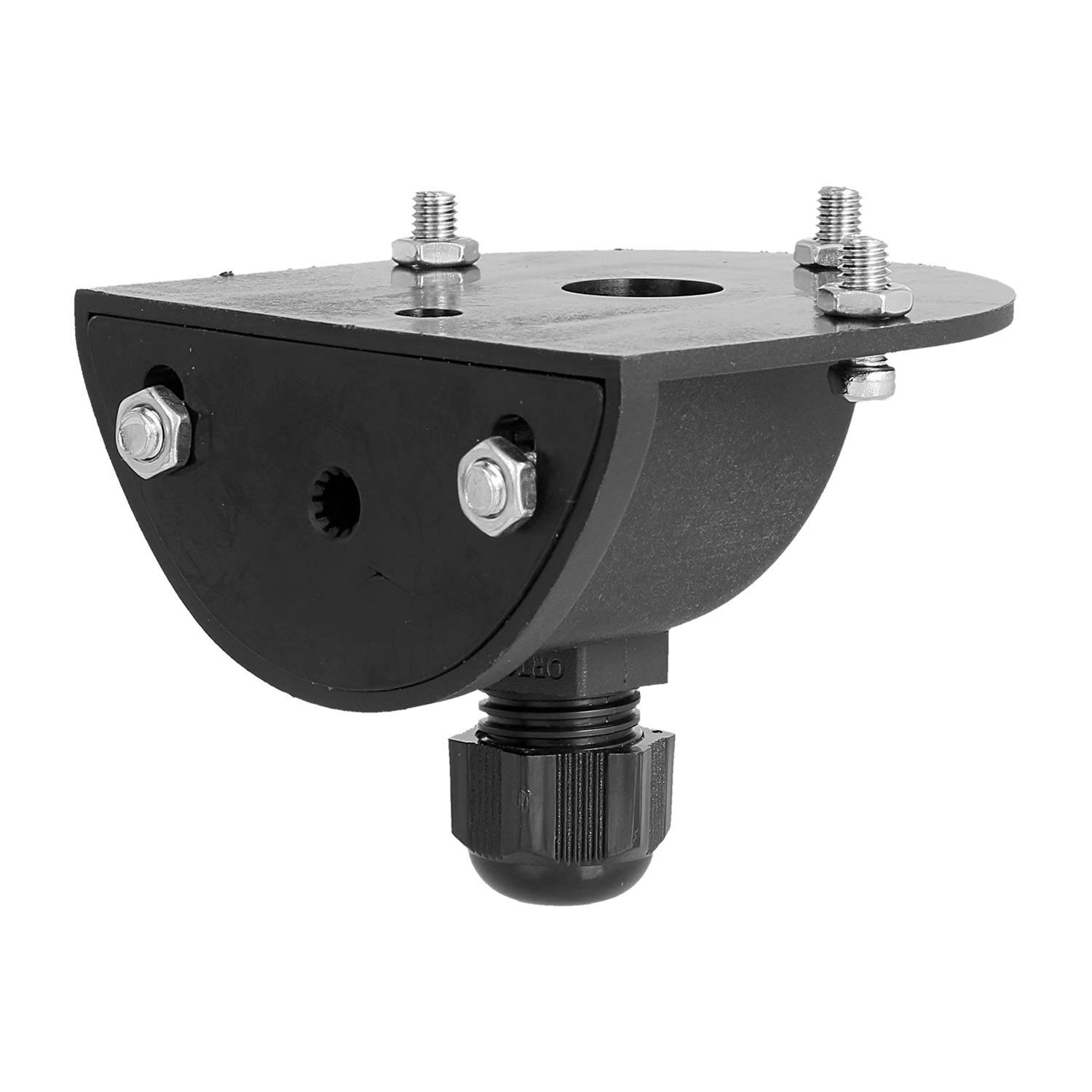 127236 STEX24 Wandsockel für Signalsäule schwarz, 50/70mm mit Kabelverschraubung, SH/231 106 Klemmbereich 4,0mm - 8,0mm