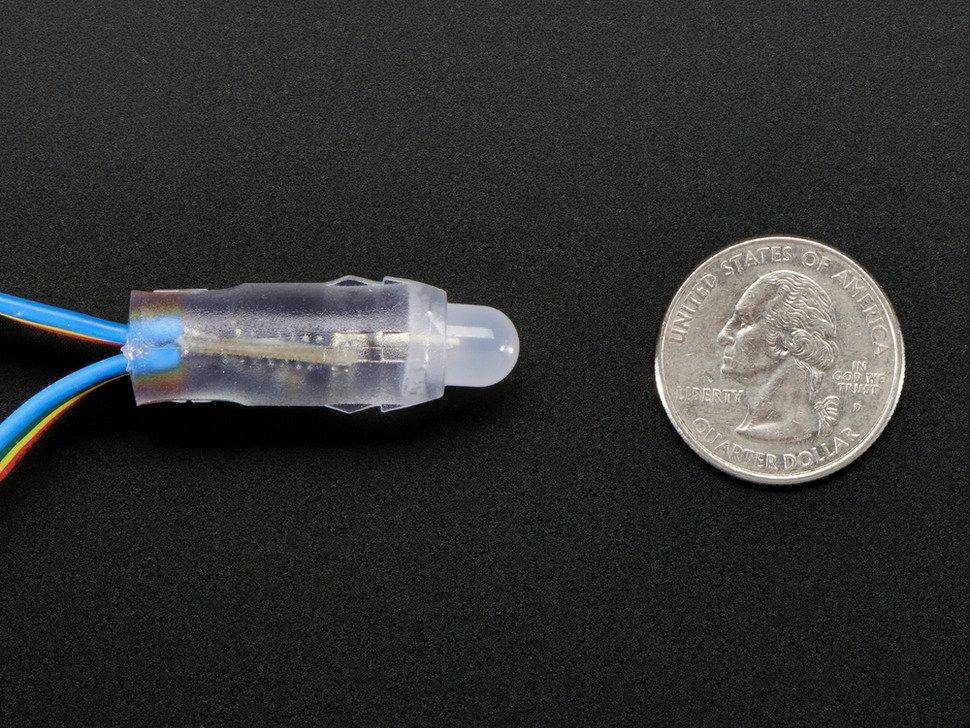 Adafruit 12mm Diffuse Dünne Digital RGB LED-Pixel (25er Strang)