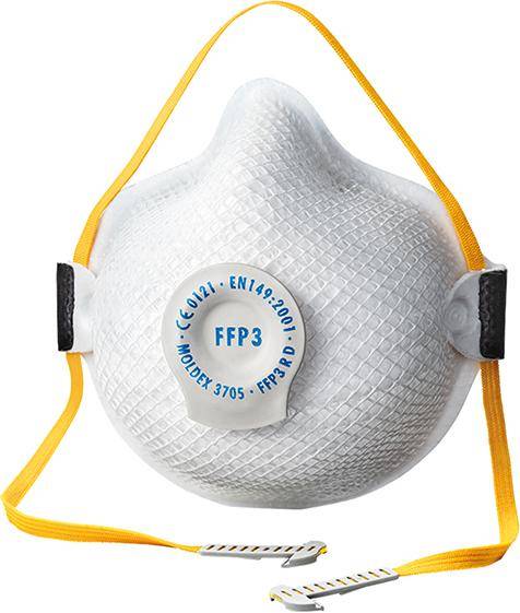 Atemschutzmaske 3705, Klimaventil, FFP3 R D Moldex