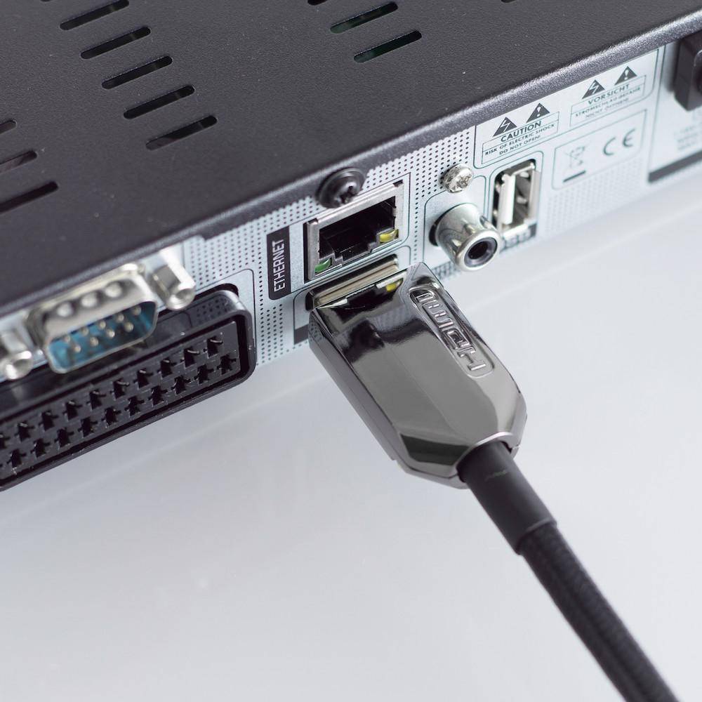 BlackCotton High Speed HDMI Kabel, schwarz - Länge: 7,50 m