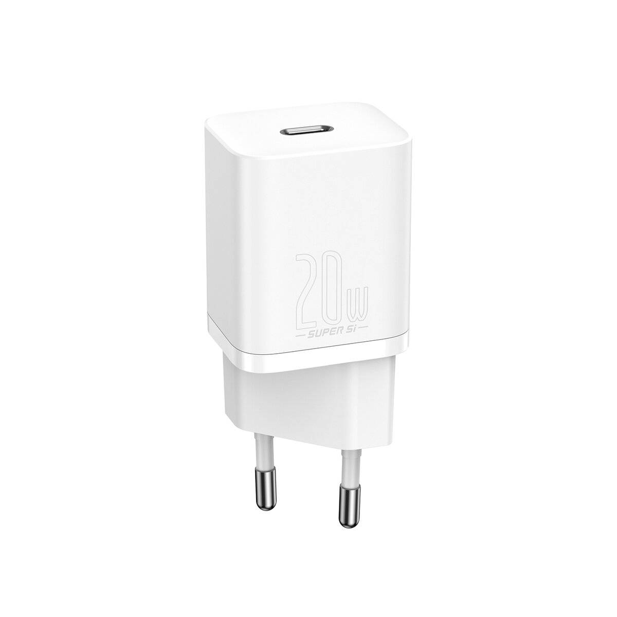 Baseus Super Si 1C Schnellladegerät USB Typ C 20 W Power Delivery weiß