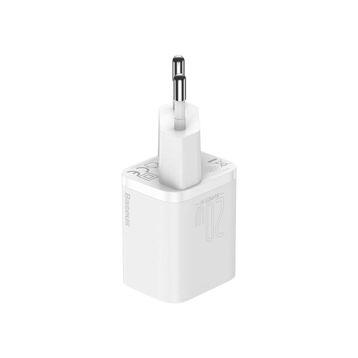 Baseus Super Si 1C Schnellladegerät USB Typ C 20 W Power Delivery weiß