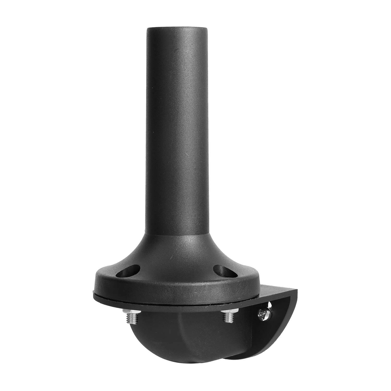 127233 STEX24 Wandsockel mit Halter 110,0mm für Signalsäule schwarz, 70mm SH100/231 106 Anschraubloch 45,0mm Bohrung