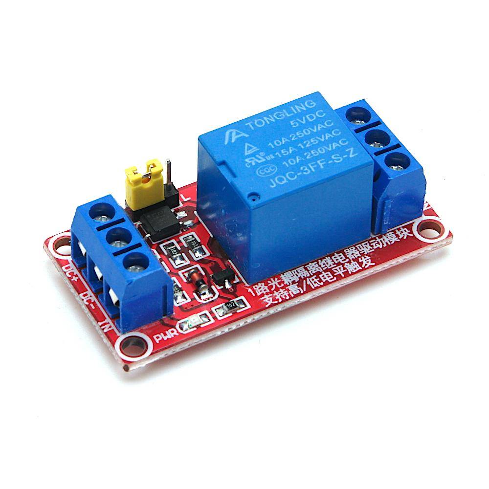 5V 1 Kanal Relais Modul mit definierbarem Schaltsignal (High/Low)