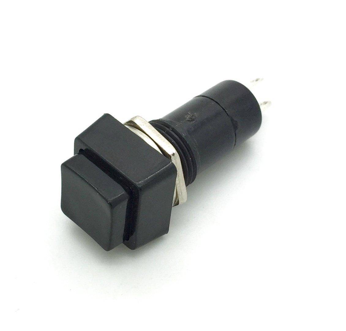 Drucktaster, quadratisch, Schließer - Farbe: schwarz