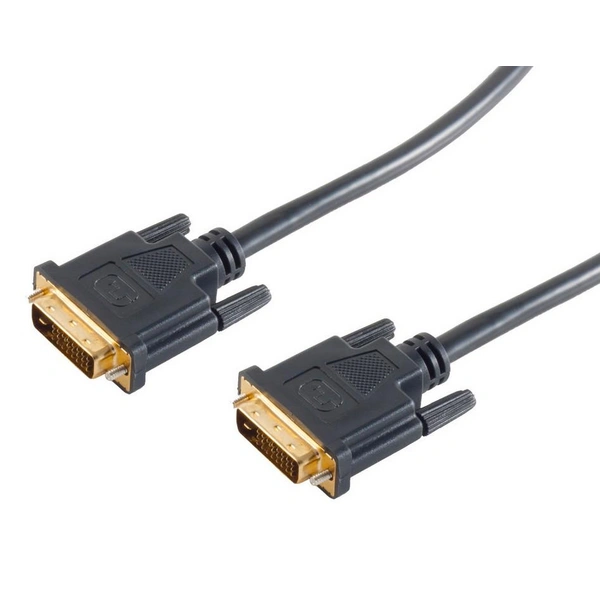 DVI Verbindungskabel DVI-D Stecker 24+1  DVI-D Stecker 24+1 schwarz - Länge: 1,50m DVI Verbindungskabel DVI-D Stecker 24+1  DVI-D Stecker 24+1 schwarz - Länge: 1,50m