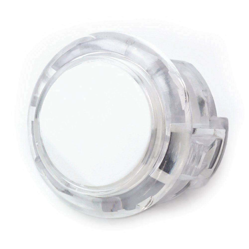 Arcade Button, 30mm, transparent - Farbe: weiß