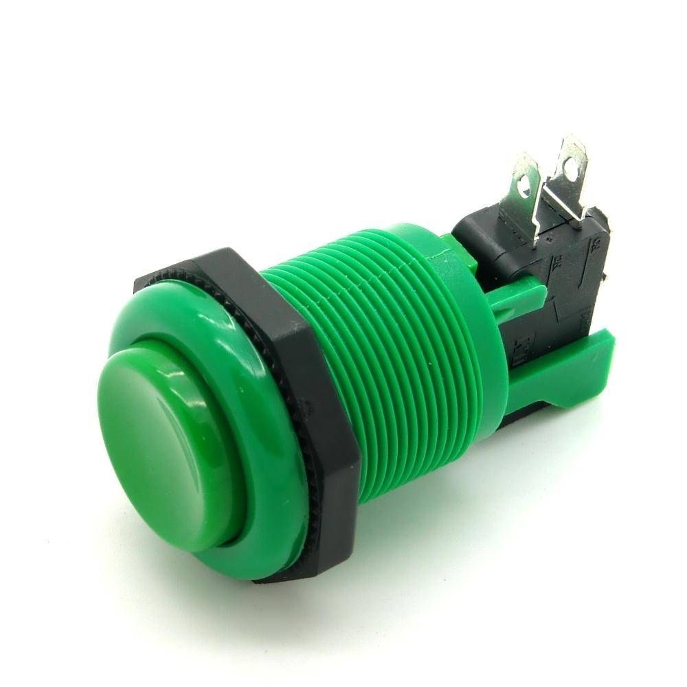 Drucktaster 24mm rund - Farbe: grün