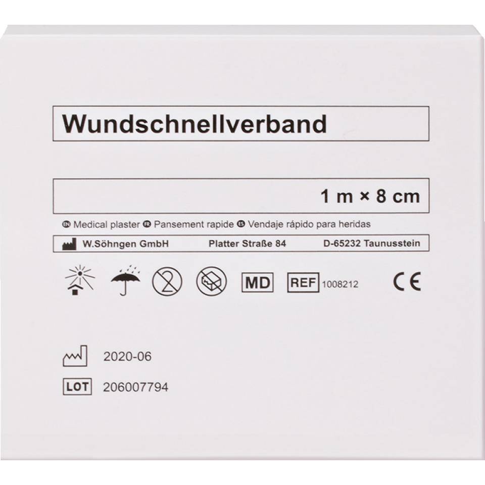 SÖHNGEN Pflaster-Schnellverband, praktische Handhabung, 1m, 8cm