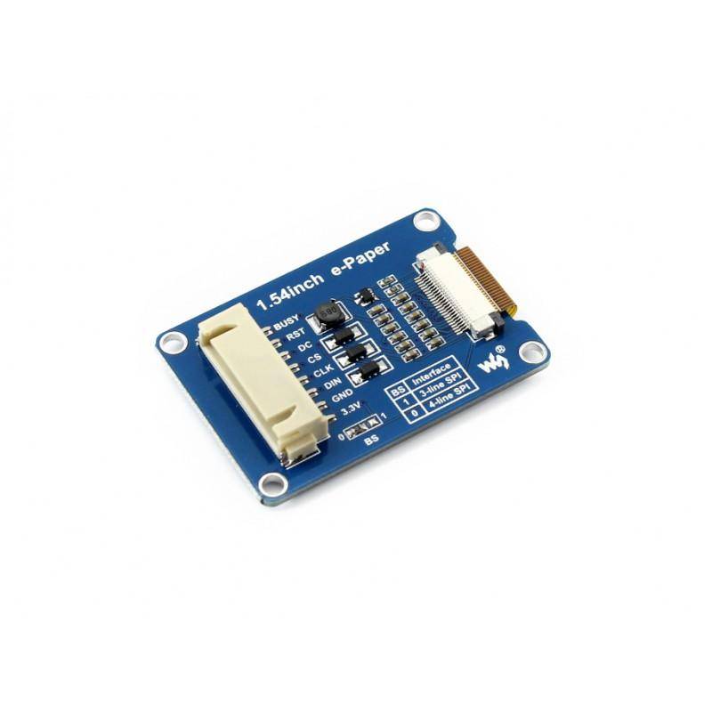 1.54" 200×200 ePaper Display Modul mit SPI Interface, dreifarbig (rot, schwarz, weiß)