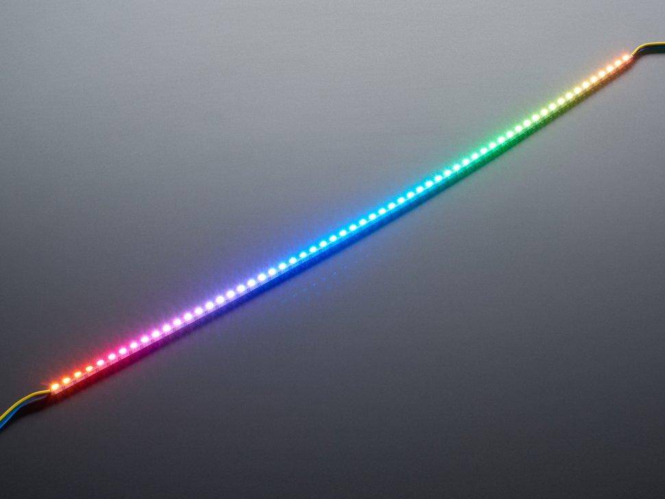 Adafruit Side Light NeoPixel LED PCB Bar - 60 LEDs, 50cm