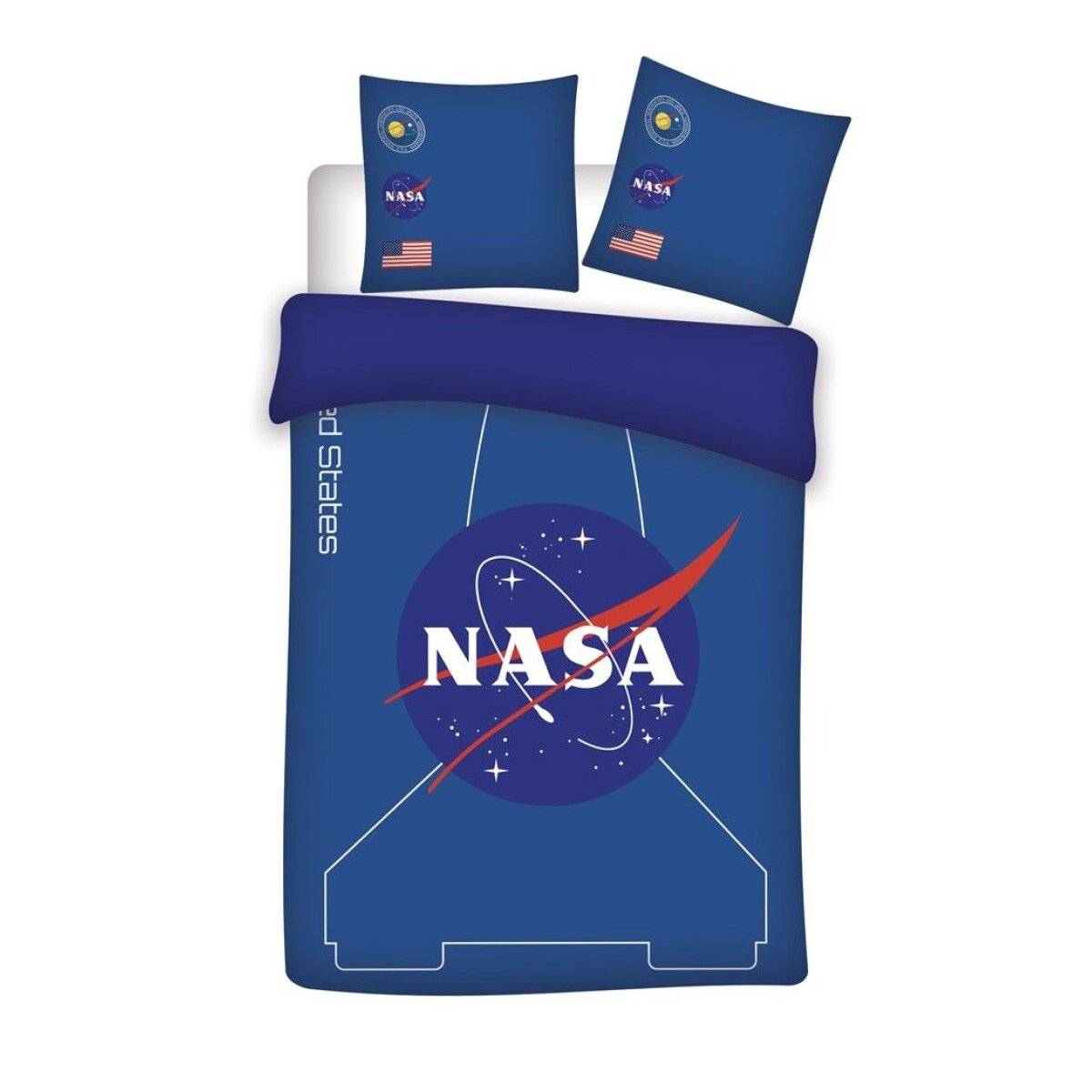 NASA Bettwäsche 200x140 cm 100% Mikrofaser mit Kissenbezug 63x63 cm