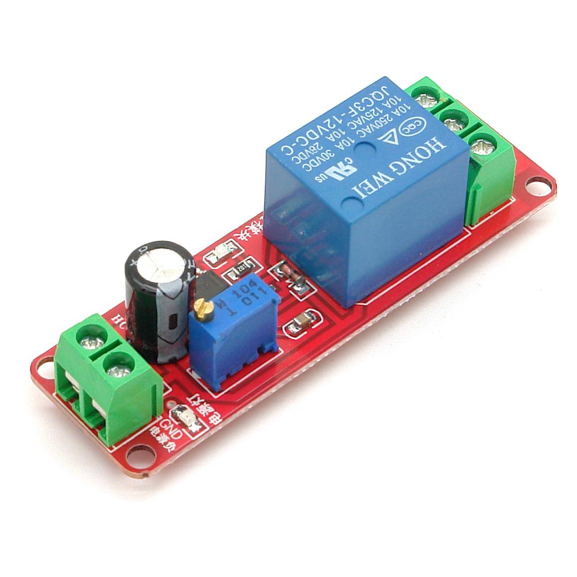 12V 1 Kanal Relais Modul mit Einschaltverzögerung