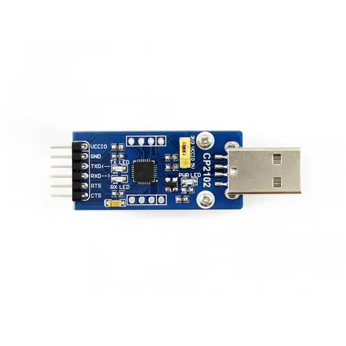 Waveshare CP2102 USB-A zu UART Brücke, USB-zu-Seriell, 12Mbit/s, 300bps-1Mbit/s, 3,3V-5V Waveshare CP2102 USB-A zu UART Brücke, USB-zu-Seriell, 12Mbit/s, 300bps-1Mbit/s, 3,3V-5V