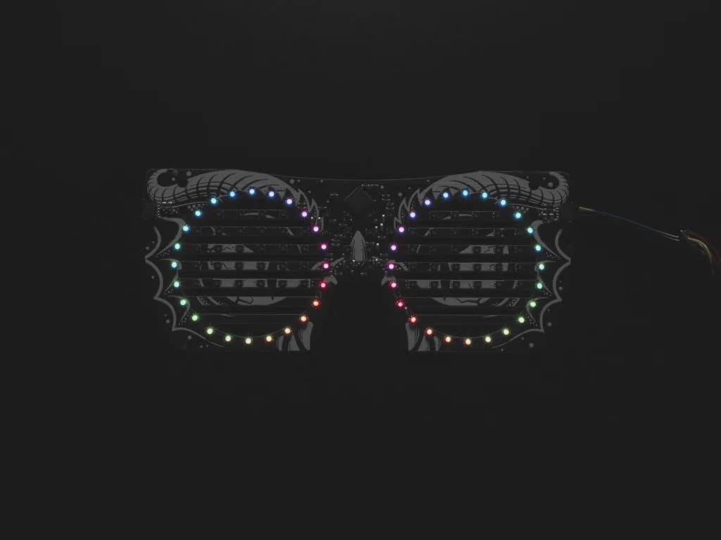 Adafruit LED Brille Frontplatte, 116 RGB LEDs mit I2C Treiber