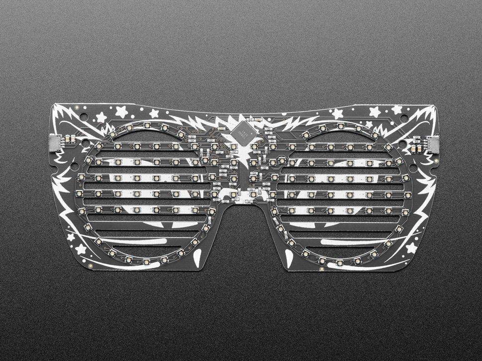 Adafruit LED Brille Frontplatte, 116 RGB LEDs mit I2C Treiber