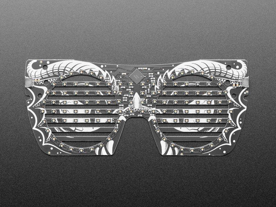 Adafruit LED Brille Frontplatte, 116 RGB LEDs mit I2C Treiber