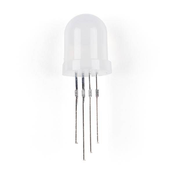 Adressierbare WS2812 RGB LED, PTH, 8mm, diffus, 5er Pack