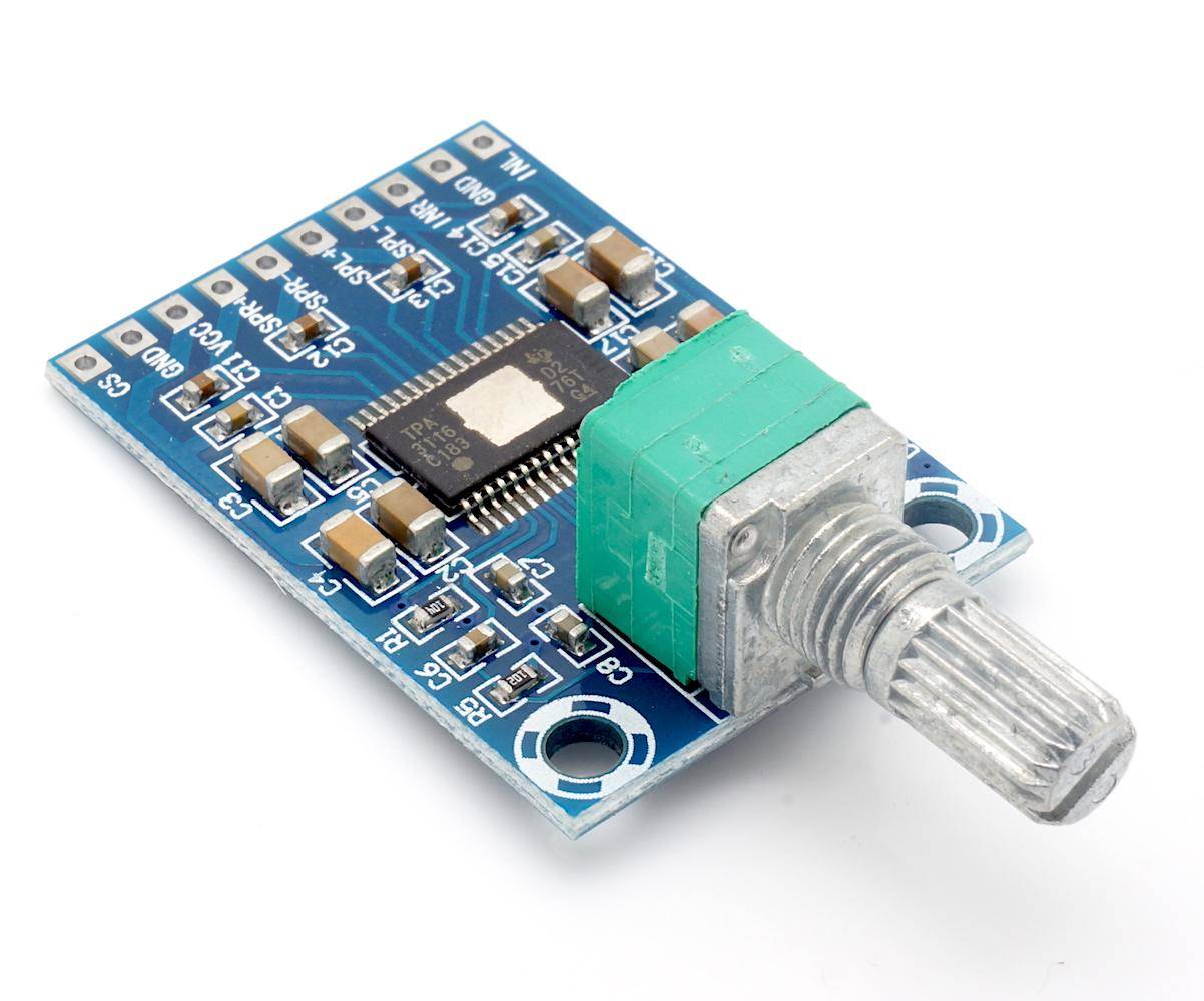 TPA3116D2 Class D Verstärkermodul 2x 50W mit Lautstärkeregler