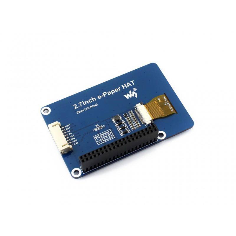 2.7" 264×176 ePaper Display HAT für Raspberry Pi