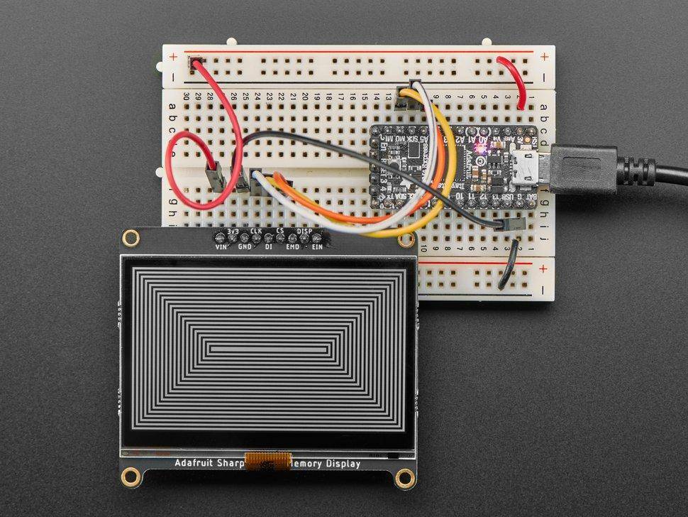 Adafruit SHARP Memory Display Breakout - 2.7" 400x240 Monochrom
