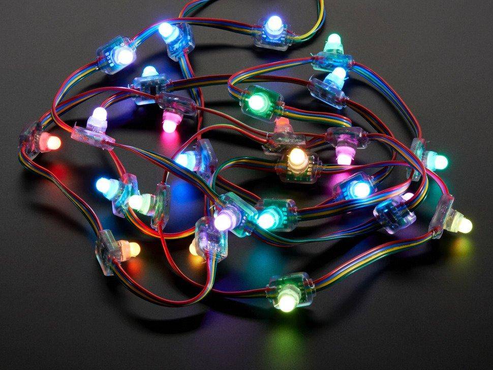 Adafruit 12mm Diffuse Flache Digitale RGB LED Pixel (25er Strang)