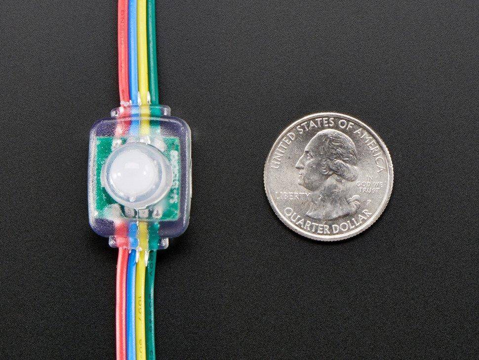 Adafruit 12mm Diffuse Flache Digitale RGB LED Pixel (25er Strang)