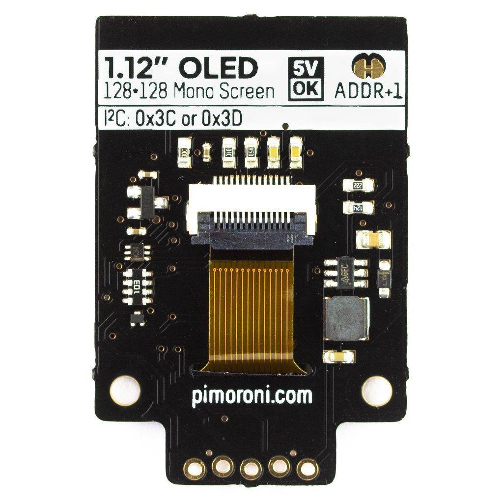 1.12" Mono schwarz-weiß OLED Breakout, SPI, 128x128