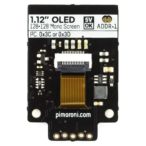 1.12" Mono schwarz-weiß OLED Breakout, SPI, 128x128 1.12" Mono schwarz-weiß OLED Breakout, SPI, 128x128