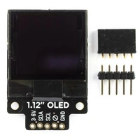 1.12" Mono schwarz-weiß OLED Breakout, SPI, 128x128 1.12" Mono schwarz-weiß OLED Breakout, SPI, 128x128